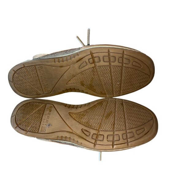 Sperry Women's Bluefish 2-Eye boat Shoes-Linen Oat/Beige-Leather-7M-GUC - Picture 6 of 8